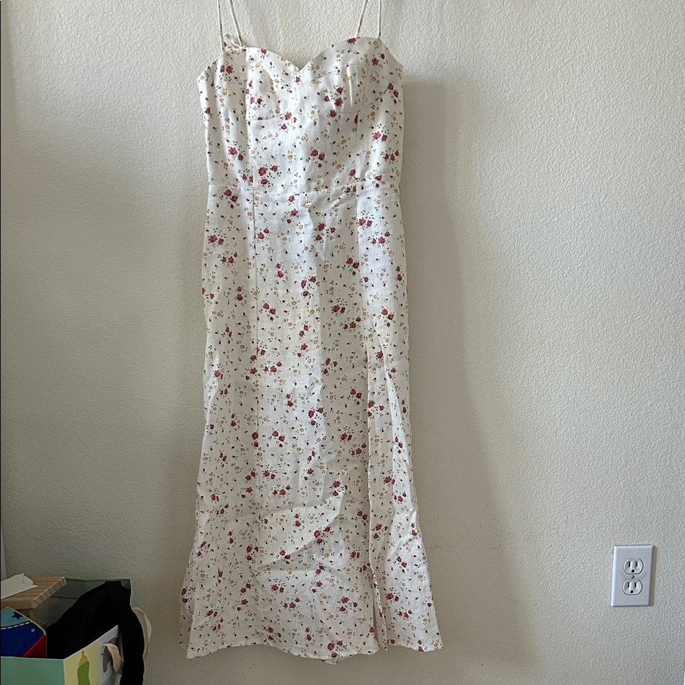 Reformation 100% Linen Sun Dress